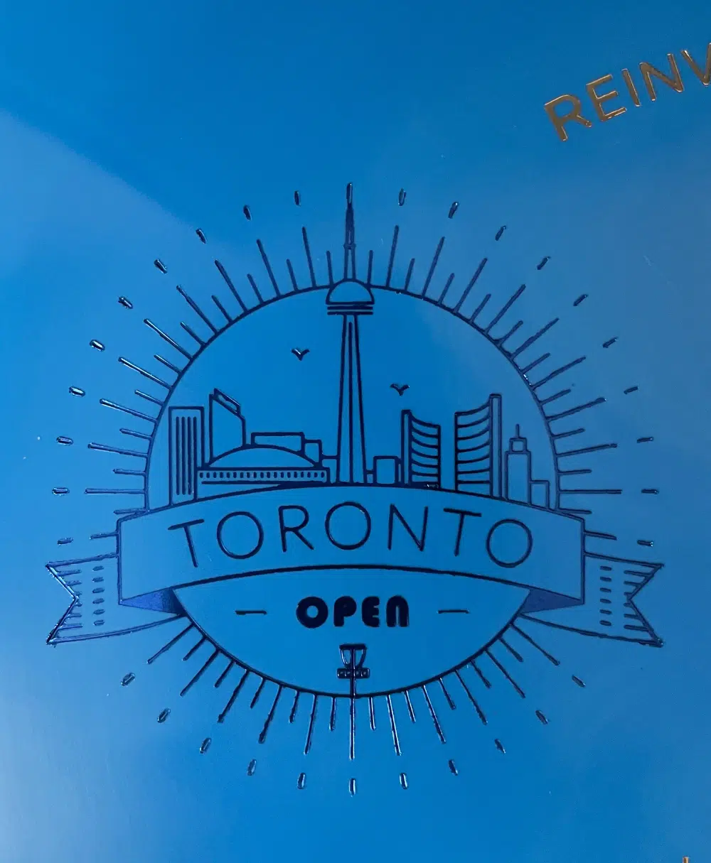brilliant blue toronto open stamp on blue s line fd