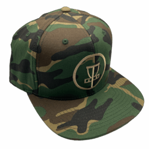 chainlink disc golf camo flat brim