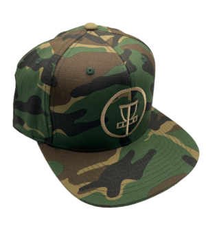 chainlink disc golf camo flat brim