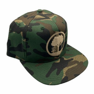 scarlett woods camo flat brim