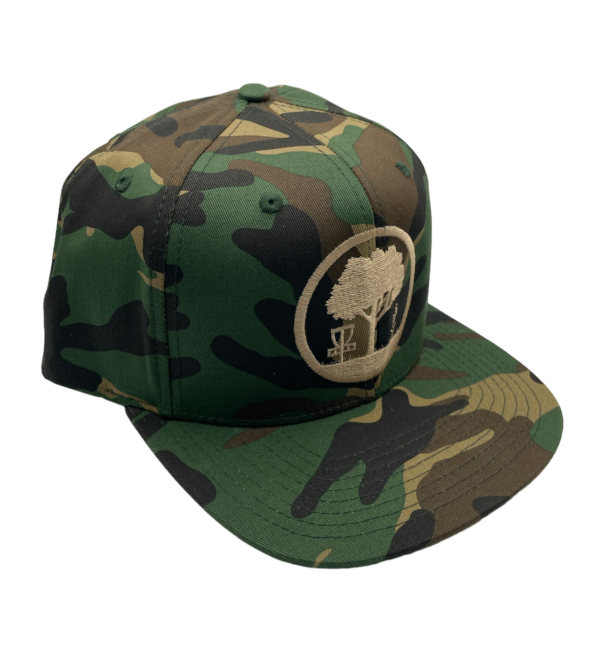 scarlett woods camo flat brim