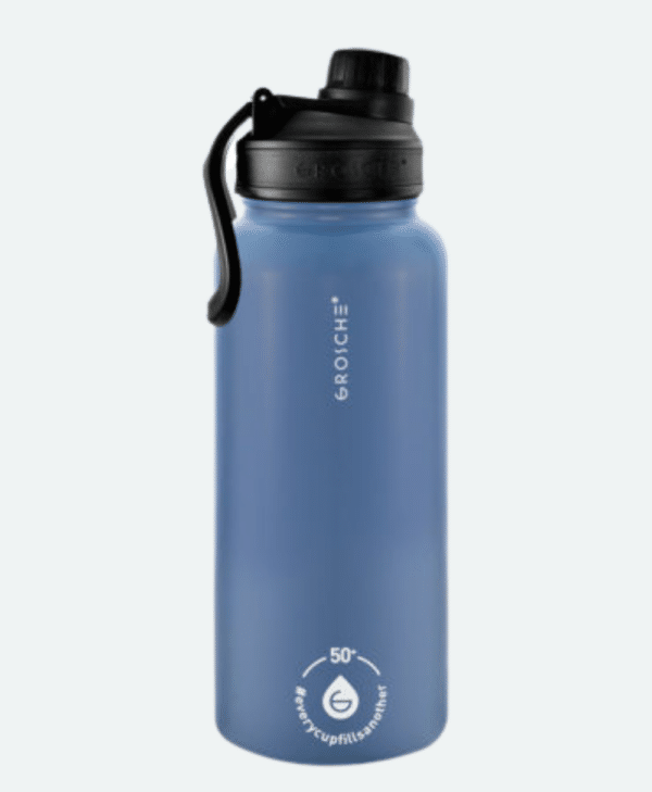 slate blue chicago steel water bottle