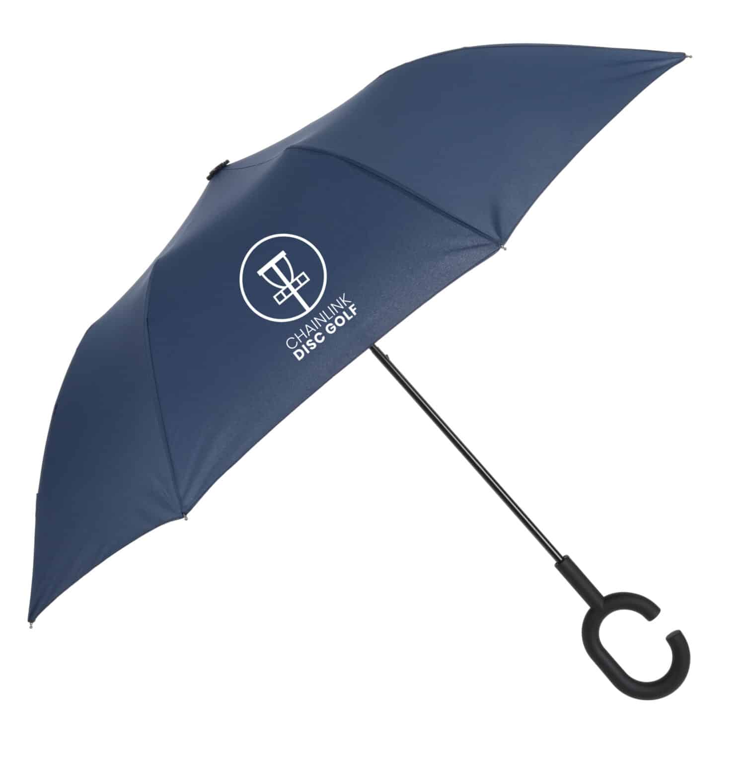 ChainLink Disc Golf Navy Blue Umbrella