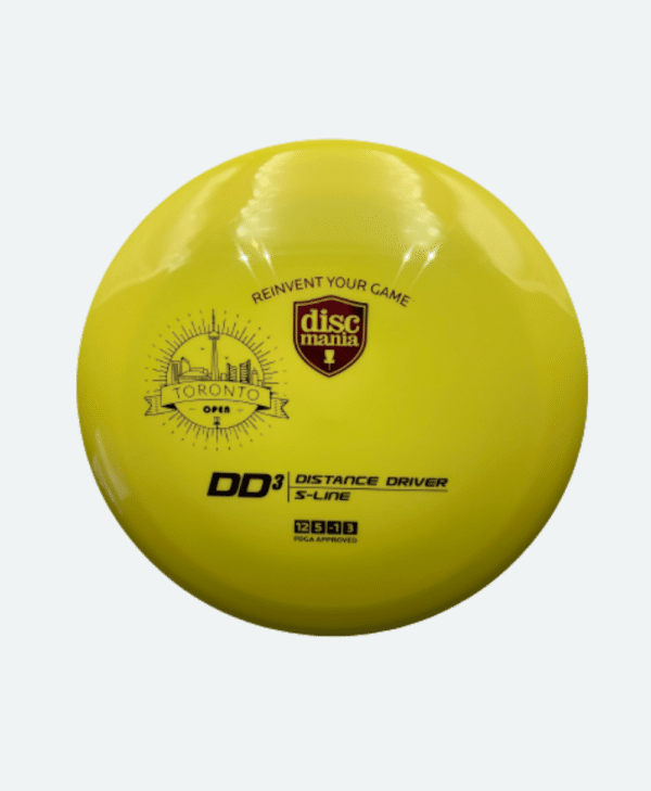 yellow dd3 with purple toronto open stamp