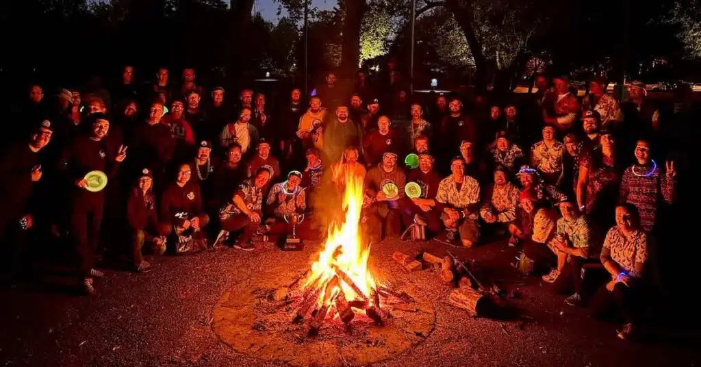 glow down cup party bonfire