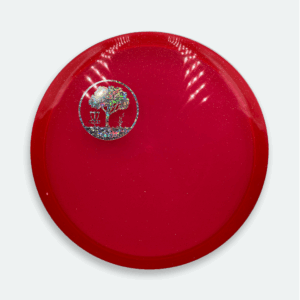 Discmania Metal Flake C-Line MD3 with Silver Shatter Scarlett Woods Disc Golf Course quarter stamp.