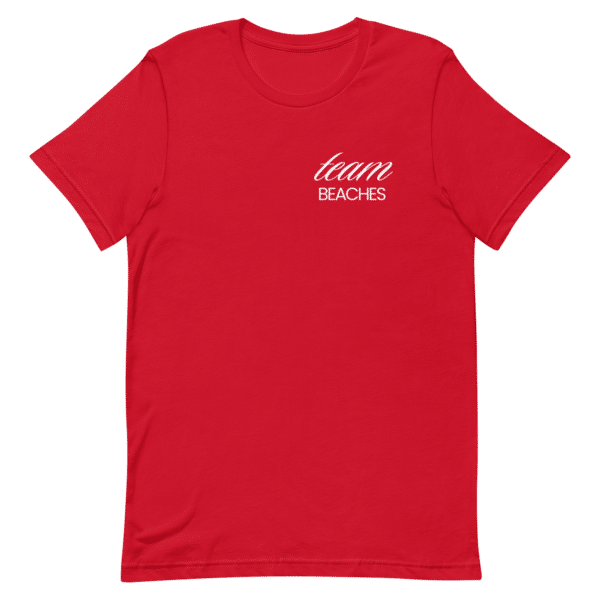 unisex t shirt team beaches