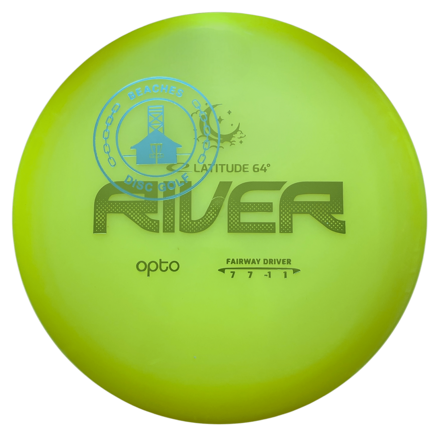 Beaches Disc Golf Latitude 64 Opto Moonshine Glow River Disc