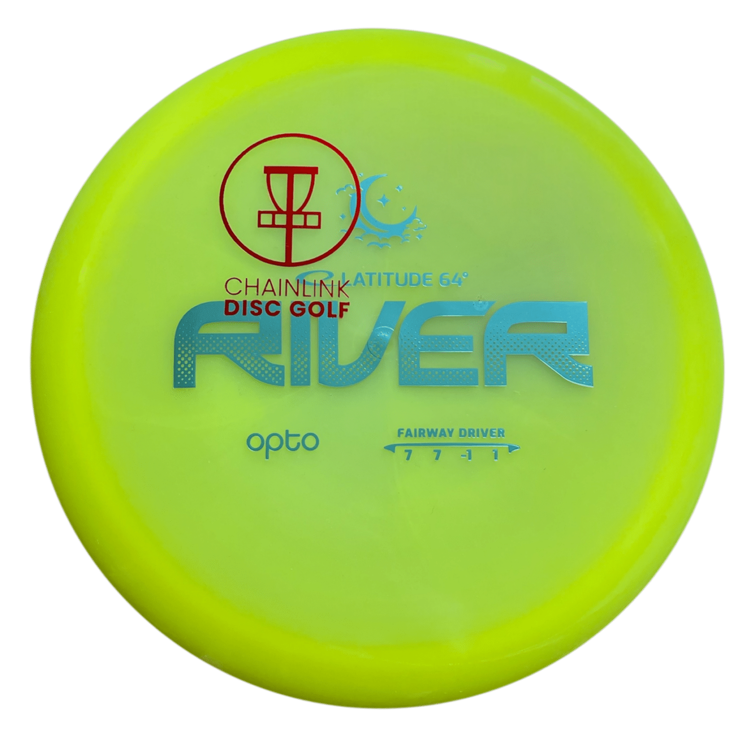 ChainLink Disc Golf Latitude 64 Opto Moonshine Glow River Disc